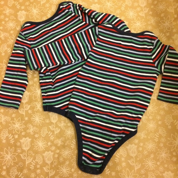 [gap] two boy’s stripped colourfull bodysuit 6-12M - Picture 2 of 6